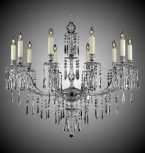 American Brass & Crystal CH7816-U-01G-PI - Ten Light Chandelier
